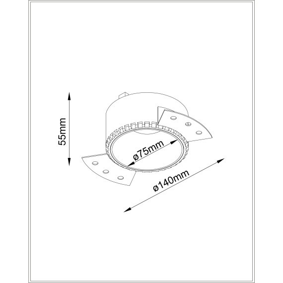 Встраиваемый светильник Maytoni DL051-01-GU10-RD-WB Share под лампу 1xGU10 20W