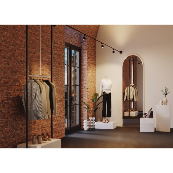 TR164-1-8W3K-M-B Светодиодный светильник на резиновый шинопровод Maytoni Elasity CRI90+ 3000К 390Лм 36° 8Вт