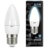 103102207 Лампа Gauss LED Свеча E27 6.5W 550lm 4100К 1/10/50