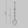 Подвесной светильник Maytoni MOD227PL-01BS