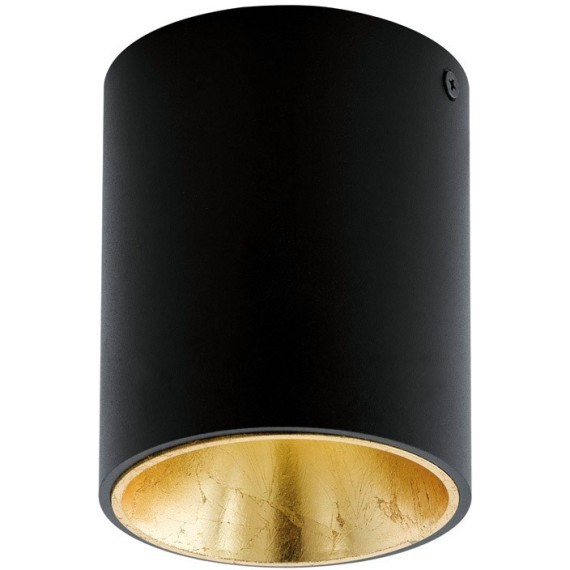 94502 Светодиодный потолочный светильник POLASSO, 1х3,3W (LED), ?100, черный, золотой