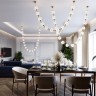 Подвесной дизайнерский светильник Odeon Light LED 80W 4000K 4400Лм CRYSTAL 5008/80L