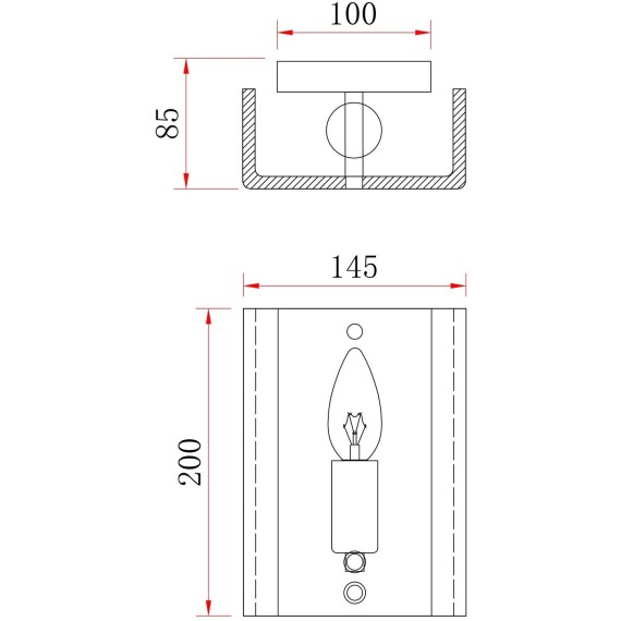 Настенный светильник (бра) Freya FR5190WL-01BS2