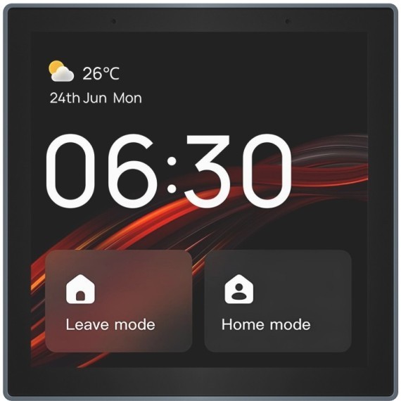 DK7405-BK Сенсорная беспроводная панель управления умным домом (SMART светильниками) поддержка Wi-Fi / Zigbee 3.0 / Bluetooth, Tuya / Smart Life / Алиса), алюминий + закалённое стекло