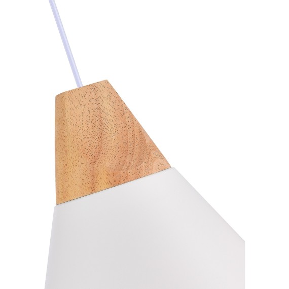 SLE125103-01 Подвес Белый/Белый, Светлое дерево E14 1*40W MODICA