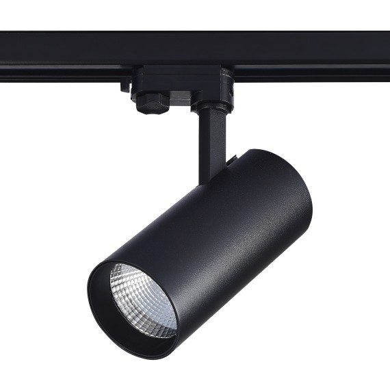 ST661.436.40 Св-к трек. Черный LED 1*40W 3000K 3 200Lm Ra90 38° IP20 L190xW85xH265 165-265V Трехфазная трековая система