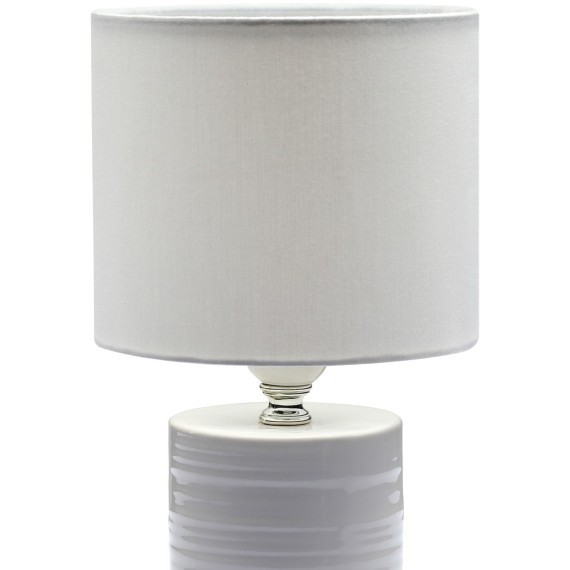 8144/1T MODERNI LN25 белый, керамика/текстиль Настольная лампа Е27 1*60W 220V TUALA