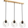 SLE103103-03 Светильник подвесной Золотистый/Прозрачный E27 3*60W SATTURO
