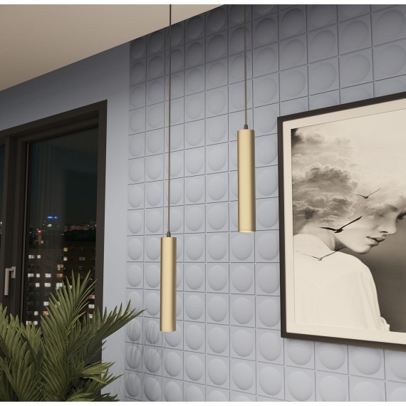 Однофазный двужильный трековый светильник Denkirs DK6210-BG Tube под сменную лампу GU10