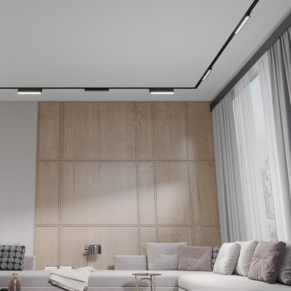 359246 Трековый магнитный светодиодный светильник Novotech SMAL 48V CRI90+ 3000К 720Лм 90° 12W