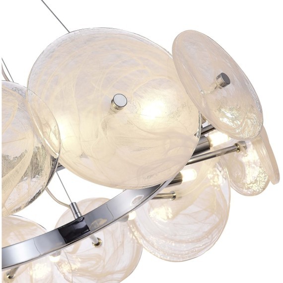 SL1658.103.12 Люстра подвесная ST-Luce Хром/Прозрачно-Белый G9 12*5W 4000K ELSA