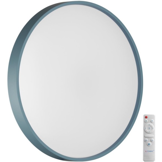 7745/EL COLOR SN Светильник светодиодный потолочный пластик/белый/синий LED 70Вт 3000-6000К D480 IP43 пульт ДУ MAVIC