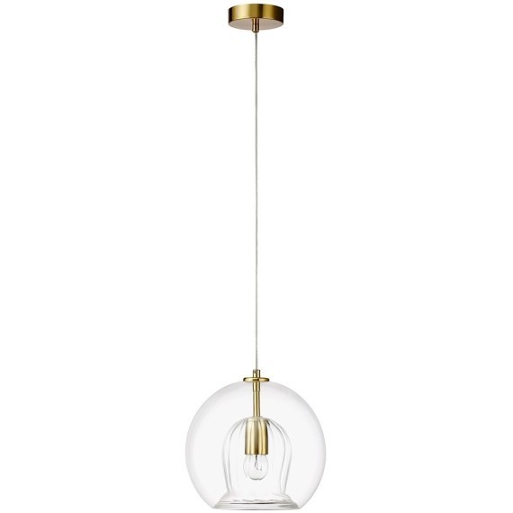 Светильник подвесной Crystal Lux LUISA SP1 BRASS/TRANSPARENT