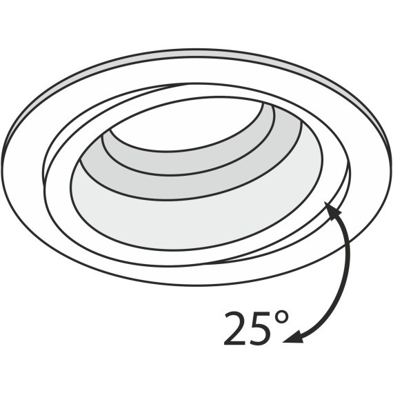 Встраиваемый светильник Maytoni DL025-2-01B Atom под лампу 1xGU10 50W