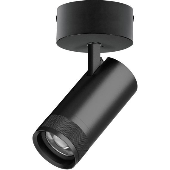 Черный накладной светодиодный спот с изм углом и цветностью 30Вт 2100Лм 20-55° CRI90 2700-4200-6000К Canno Pro Lightstar C4307SO