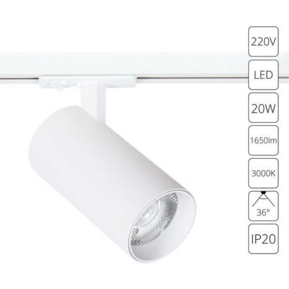 Трековый светильник Arte Lamp BENE A1937PL-1WH