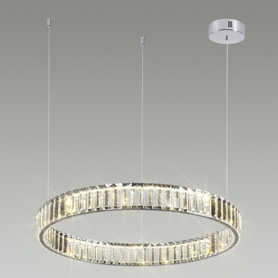 Люстра подвесная кольцевая хрустальная Odeon Light LED 36W 4000K 4280Лм VEKIA 4930/36L