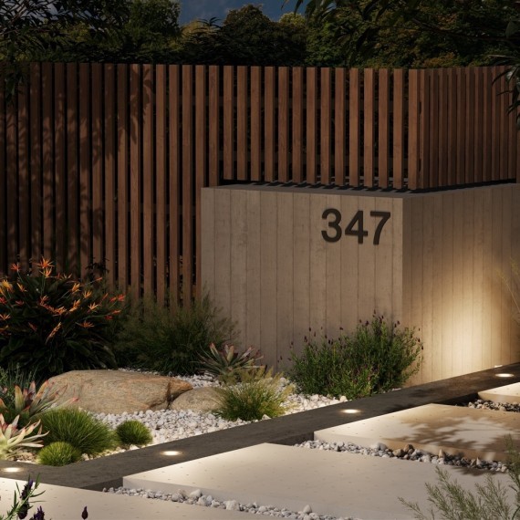 Уличный напольный/встраиваемый ландшафтный светодиодный светильник 2Вт 120лм 3000К RA80 Maytoni Outdoor Brill O474FL-L2GF3K