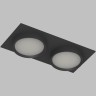 DK2092-BK Встраиваемый черный двойной светильник Denkirs FLAT, 2 лампы GX53 мощностью до 15 Вт