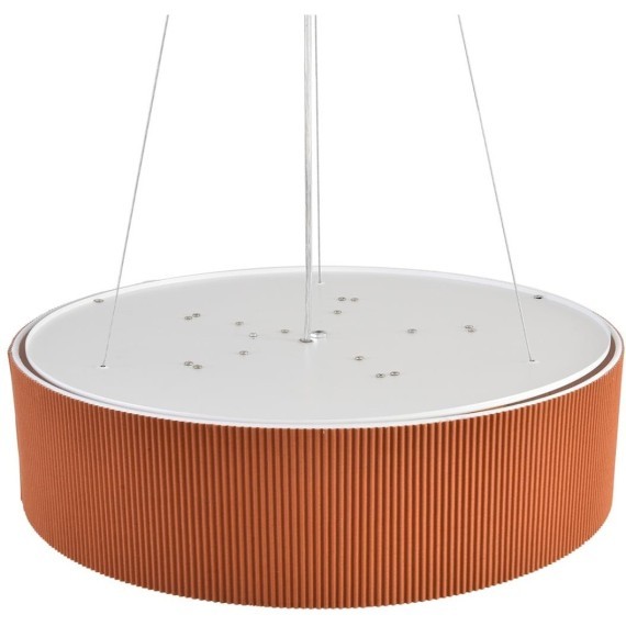 8329/5 Светильник с 2 креплениям, потолочный или подвесной, тканевый плафон 50см кирпичного цвета E27 5x60W 220V Lumion GOFERA