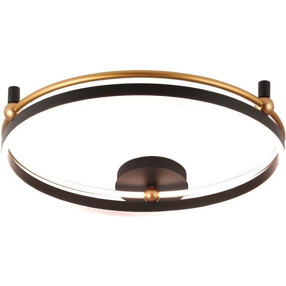 Светильник потолочный Crystal Lux FERNANDO PL72W LED BLACK/GOLD