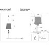 MOD483TL-01BS Настольный светильник с латунным основанием и тканевым плафоном под лампу, выключатель на проводе в розетку Е27 Maytoni Lira