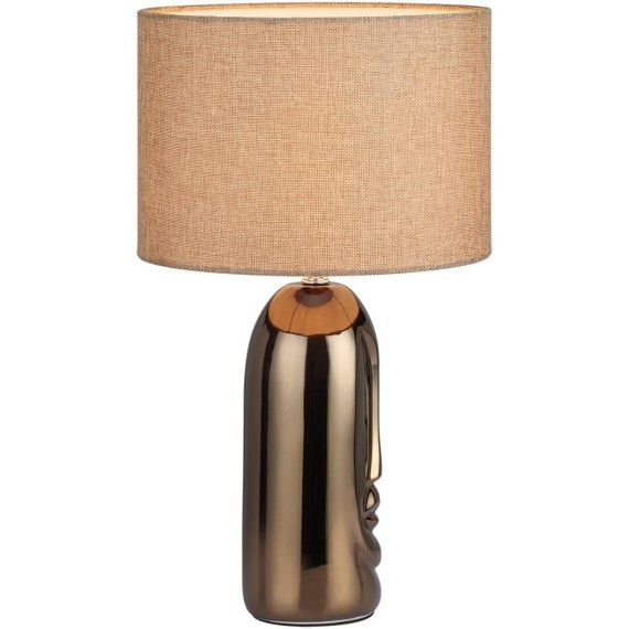 8149/1T MODERNI LN25 бронза/бежевый, керамика/текстиль Настольная лампа Е27 1*60W 220V AKIVI