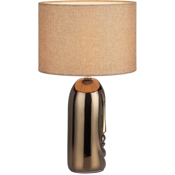 8149/1T MODERNI LN25 бронза/бежевый, керамика/текстиль Настольная лампа Е27 1*60W 220V AKIVI