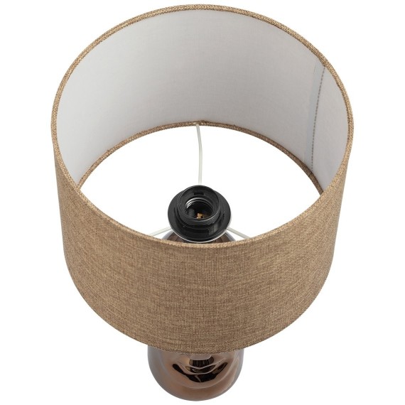 8149/1T MODERNI LN25 бронза/бежевый, керамика/текстиль Настольная лампа Е27 1*60W 220V AKIVI