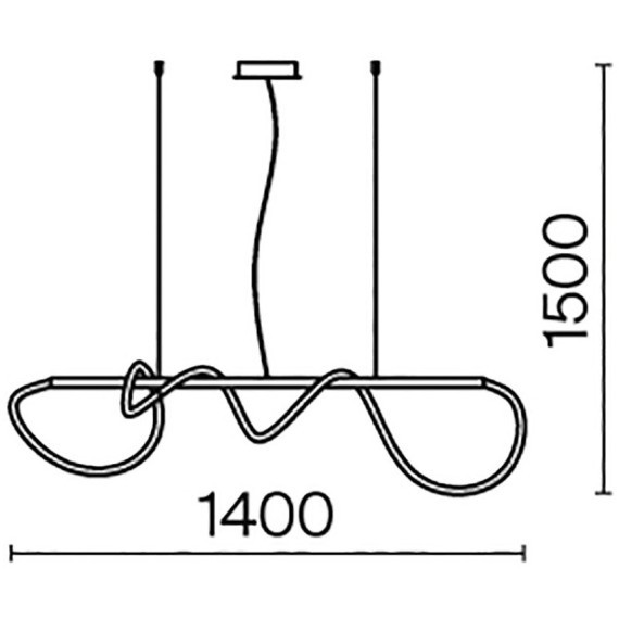 Подвесной светильник Maytoni MOD166PL-L30G3K