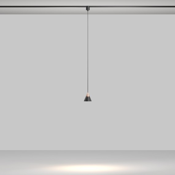 TR166-1-7W3K-M-B Светодиодный светильник на резиновый шинопровод Maytoni Elasity CRI90+ 3000К 310Лм 38° 7Вт