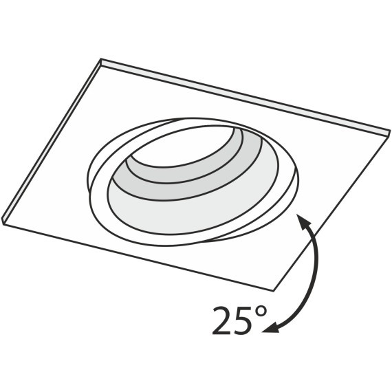 Встраиваемый светильник Maytoni DL026-2-01W Atom под лампу 1xGU10 50W