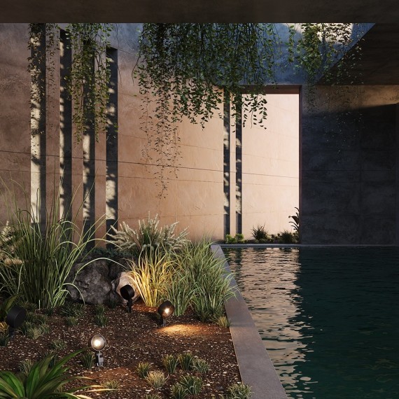 Ландшафтный светильник Maytoni Core O495FL-L25B3K