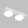 DK2092-WH Встраиваемый белый двойной светильник Denkirs FLAT, 2 лампы GX53 мощностью до 15 Вт