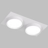 DK2092-WH Встраиваемый белый двойной светильник Denkirs FLAT, 2 лампы GX53 мощностью до 15 Вт