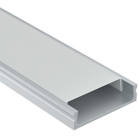 Алюминиевый профиль накладной 23x6 ALM002S-2M