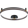 Светильник потолочный Crystal Lux FERNANDO PL72W LED COFFEE/BLACK