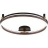 Светильник потолочный Crystal Lux FERNANDO PL72W LED COFFEE/BLACK