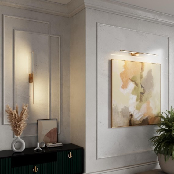 6635/9WL HIGHTECH ODL24 металл/античная бронза/акрил Настенный светильник IP20 LED 9W  3000K/4000K/6000K (перекл ч/з тумблер) 220V ALEDO