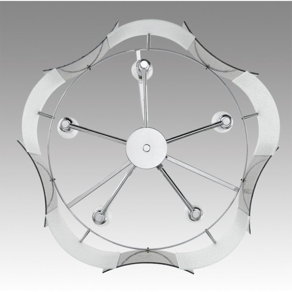6594/5 MODERNI LN24 хром/тонированное стекло, металл/стекло Люстра подвесная E14 5*40W 220V DANDY