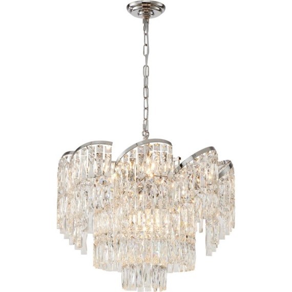 Люстра подвесная хрустальная 2176/09/12P Stilfort, серия Sapparo