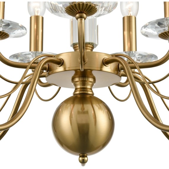 8033/10 CLASSI LN24 медь, металл/стекло Люстра подвесная Е14 10*40W 220V INCANTO