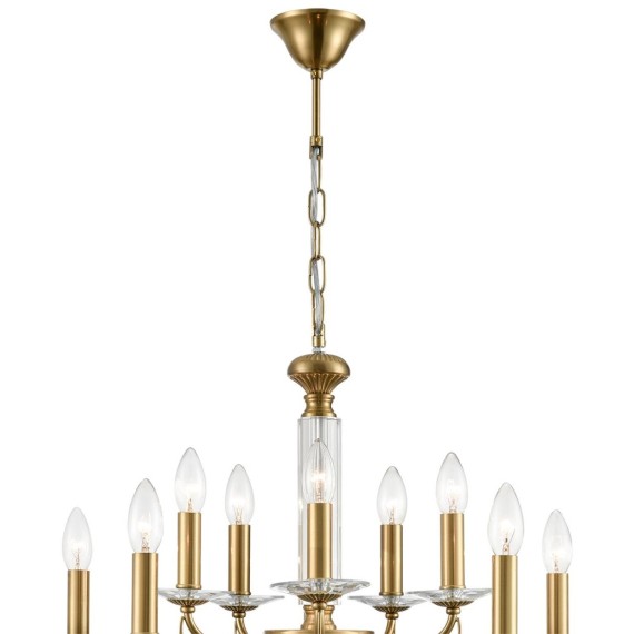 8033/10 CLASSI LN24 медь, металл/стекло Люстра подвесная Е14 10*40W 220V INCANTO