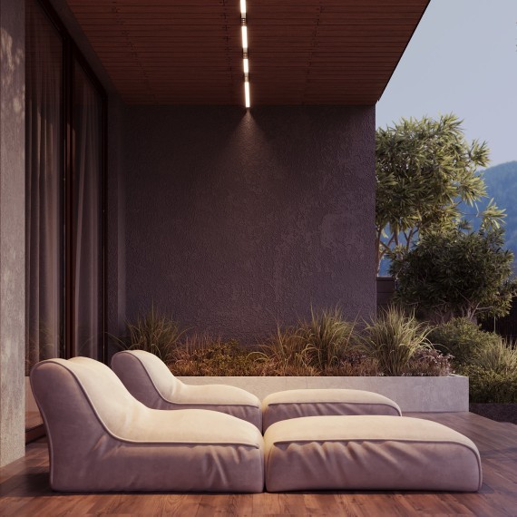 Светодиодный светильник для уличной трековой системы Maytoni Elasity IP65 Outdoor O-TR01-2-S-10WB3K