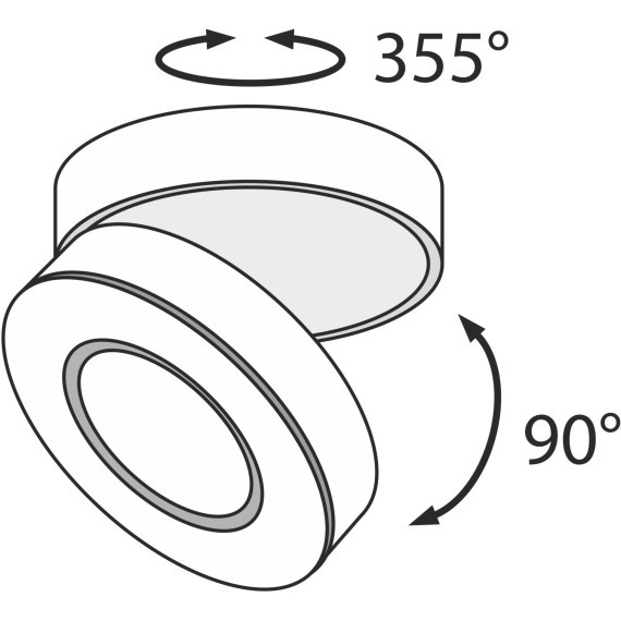 Накладной потолочный светильник Maytoni C022CL-L12B Magic светодиодный LED 12W