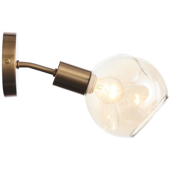SLE155301-01 Светильник настенный Античная медь/Янтарный E14 1*60W GENTORE