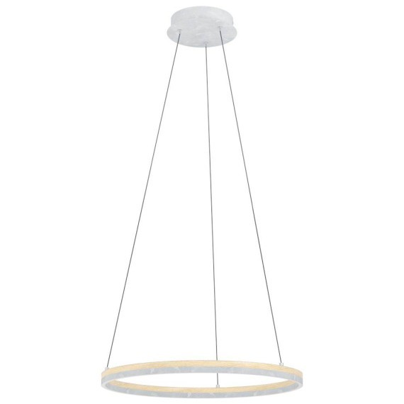 39896 CADINARO Подвесной светодиодный диммируемый по TRIAC потолочный светильник, 35Вт, 4200Лм, 3000К, дерево, пластик, белый, коричневый