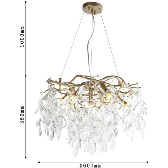 Люстра хрустальная Favourite 3056-7P Brillo под лампы 7xE14 40W