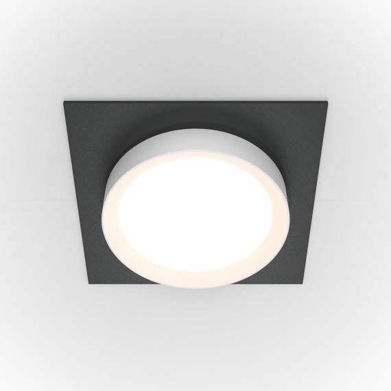 Встраиваемый светильник Maytoni DL086-GX53-SQ-BW Hoop под лампу 1xGX53 15W