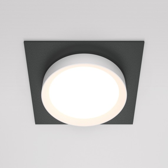 Встраиваемый светильник Maytoni DL086-GX53-SQ-BW Hoop под лампу 1xGX53 15W